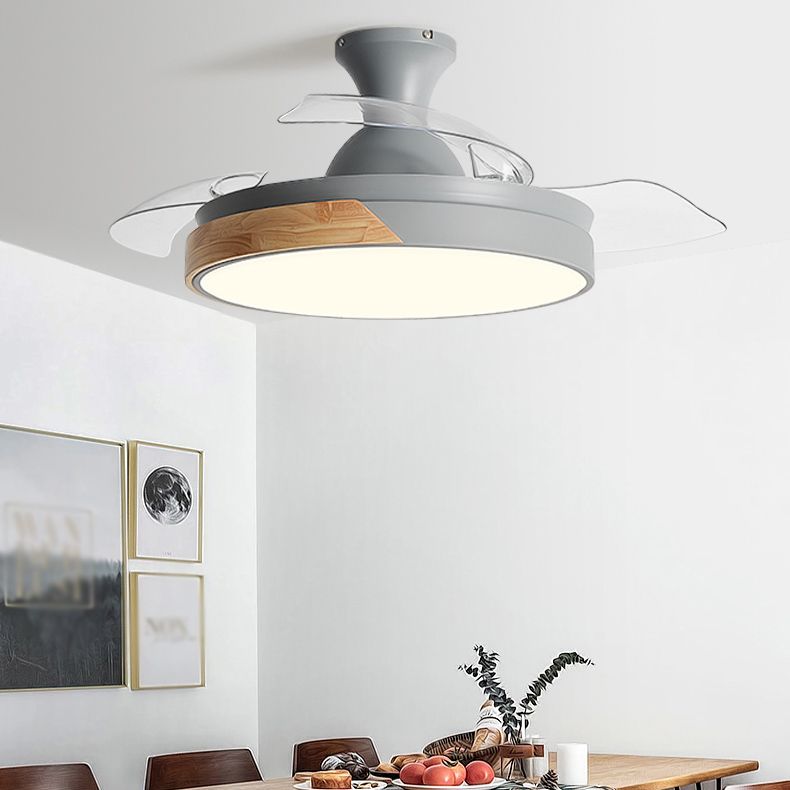 Morandi Invisible Blades Ceiling Fan with Light, 5 Colour, DIA 90/100CM