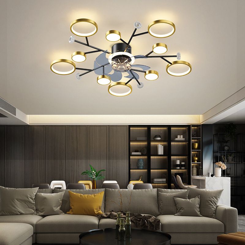 Weiss Ceiling Fan with Light, 2 Colour, DIA 68/88/107cm 