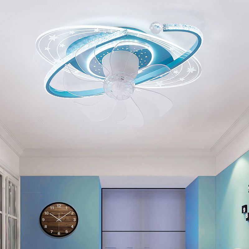 Minori Oval Ceiling Fan with Light, 3 Colour, DIA 50CM