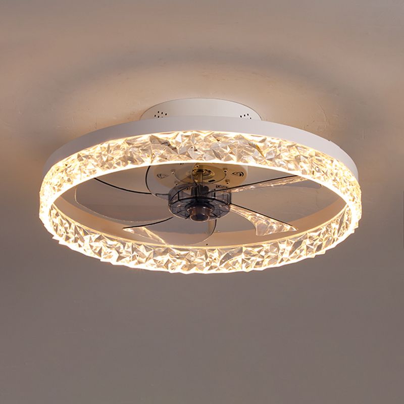 Kirsten Ceiling Fan with Light, 4 Colour, DIA 50CM