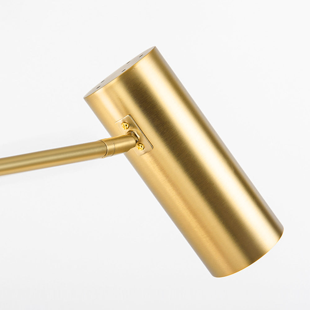 Salgado Minimalistisk Guld Gulvlampe, Metal & Marmor, Stue