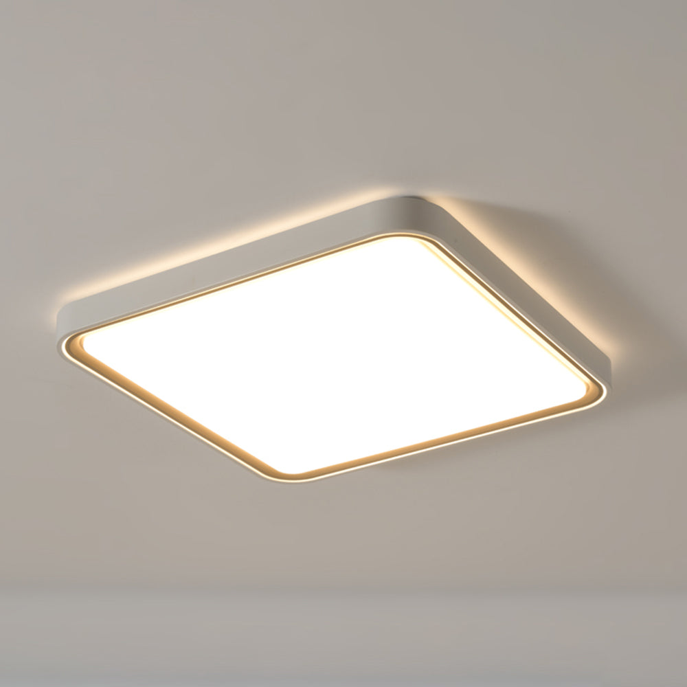 Quinn Minimalist Round/Square Metal/Acrylic Ceiling Lamp, Gold