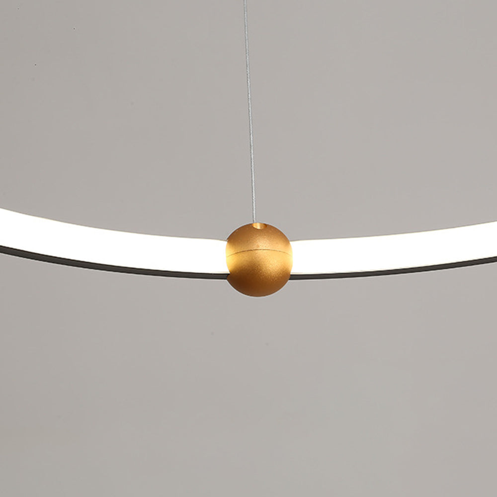 Arisha Pendant lamp, 2/3 Rings, Metal&amp;Acrylic, Living room/Bedroom 