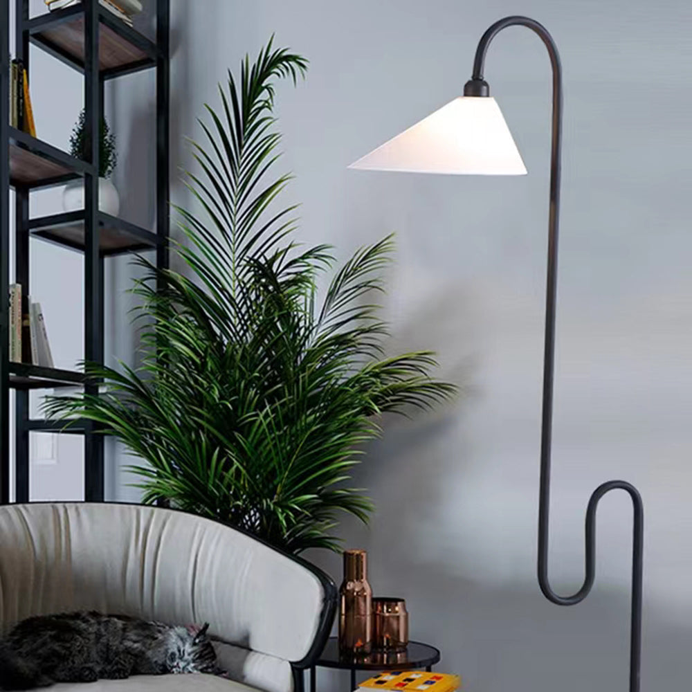 Salgado Postmodern Metal Curved Floor Lamp