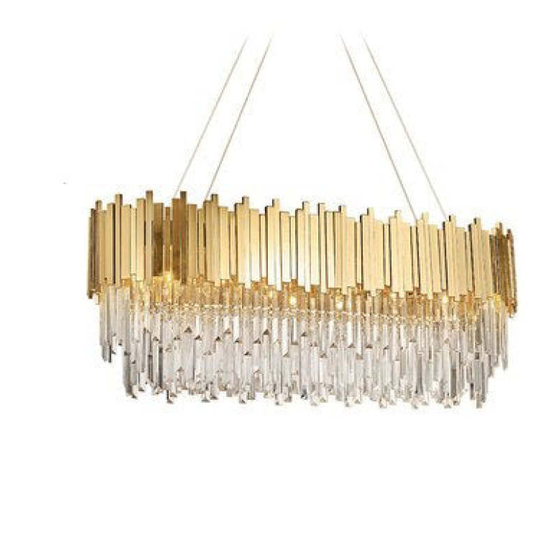 Light Luxury crystal Chandeliers Atmosphere Lsekrone Lamp 