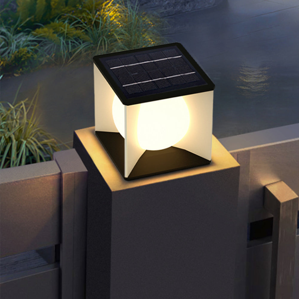 Elif Moon Outdoor Floor Lamp, Pillar Light 