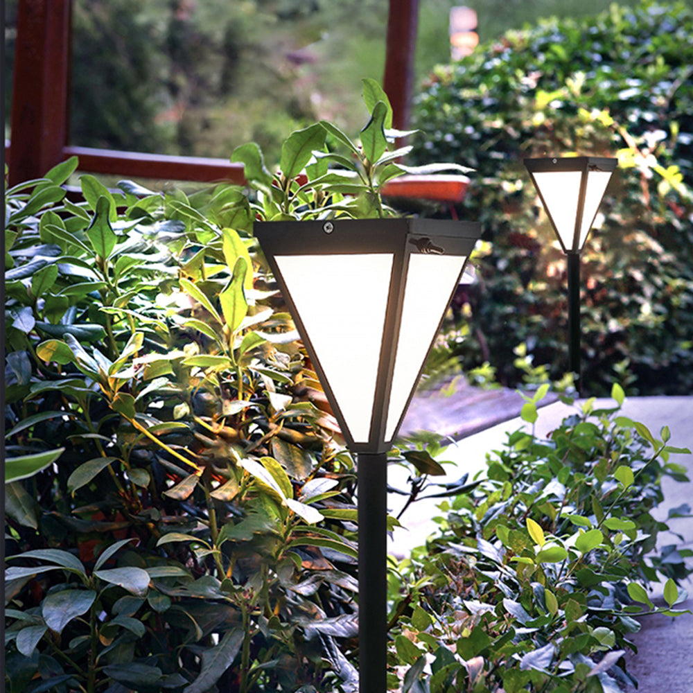 Orr Solar Outdoor Path Light, Aluminum &amp; Glass 