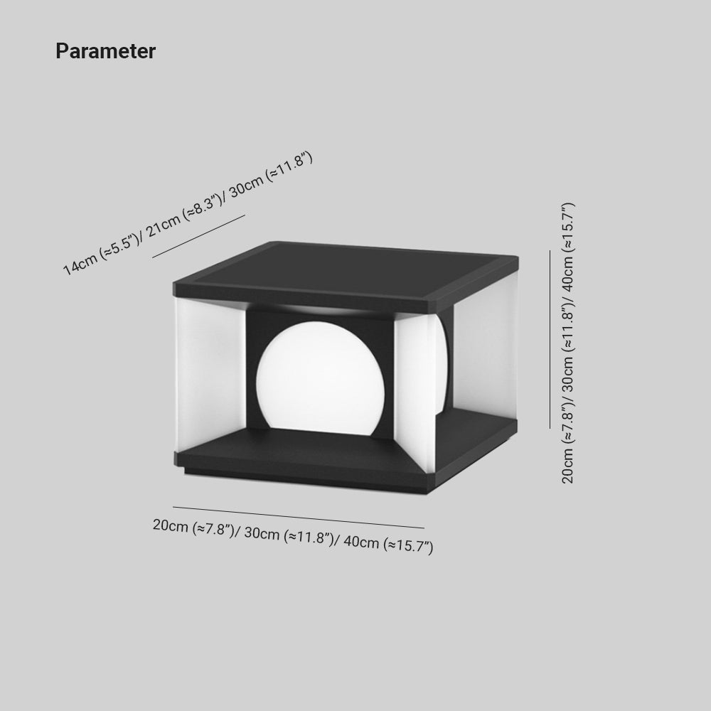 Orr solar powered pier bracket Outdoor lamps