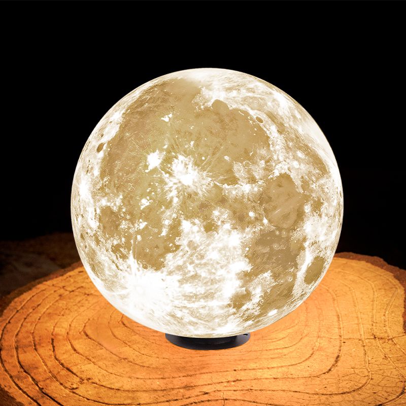 Elif Moon Solar Pier-Mount Outdoor Lamps