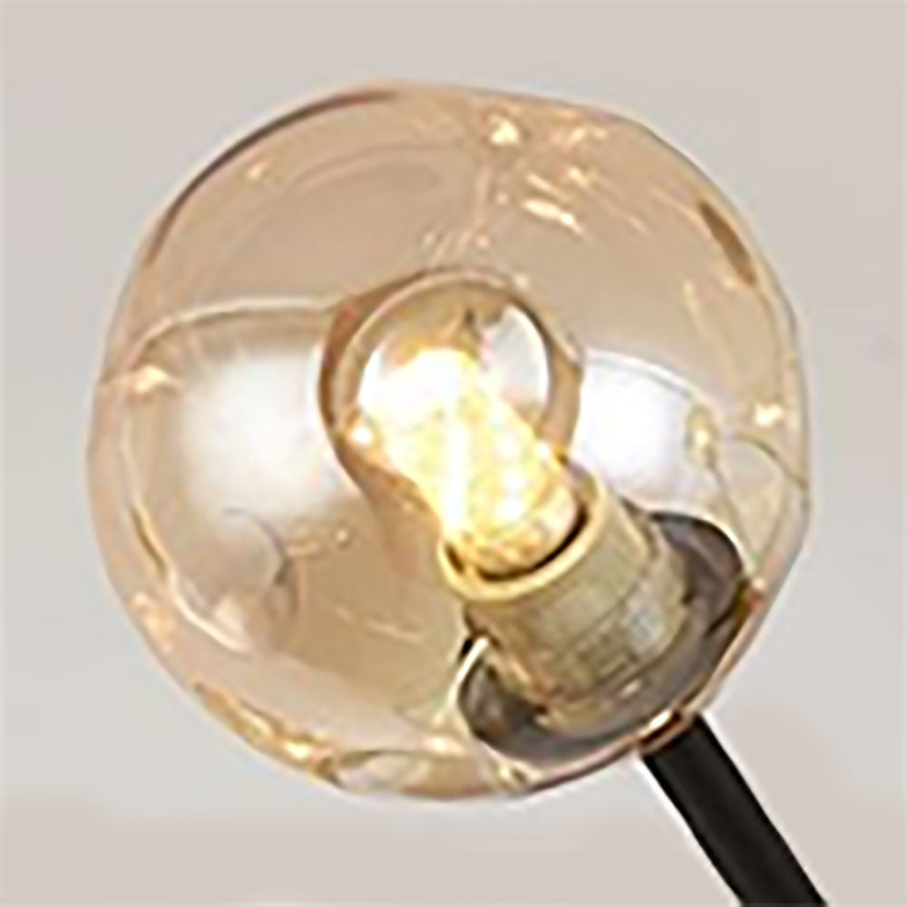 Valentina Decorative Glass Bubble Pendant Lamp, Amber