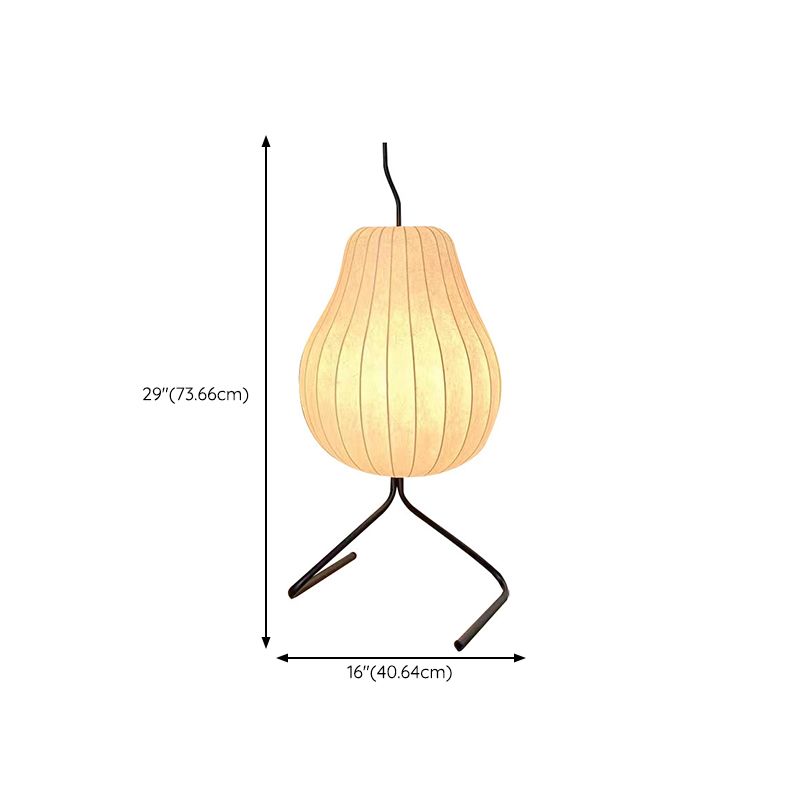 Renée Floor lamp Pear-shaped Art Deco, Fabric/Metal, Living room