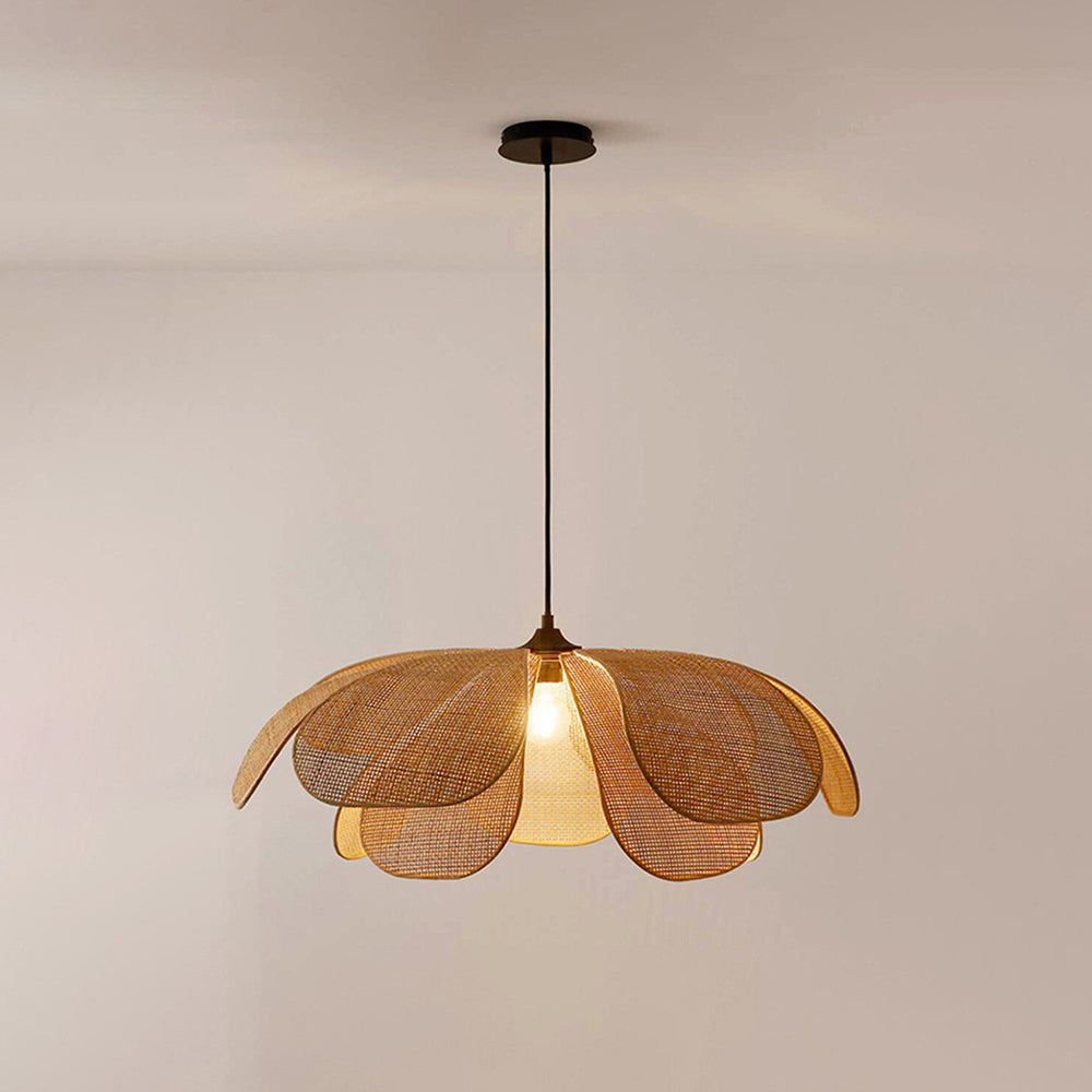 Ritta Handmade Pendant Lamp, Rattan/Willow Weave 