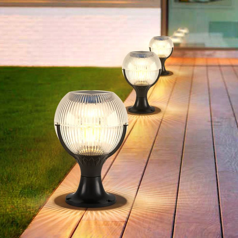 Hailie Solar Pier-Mount Outdoor Lights 