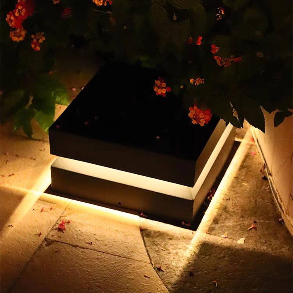 Riley Stair Design Solar Outdoor Lamps Pillar Light, L 25CM/30CM/40CM