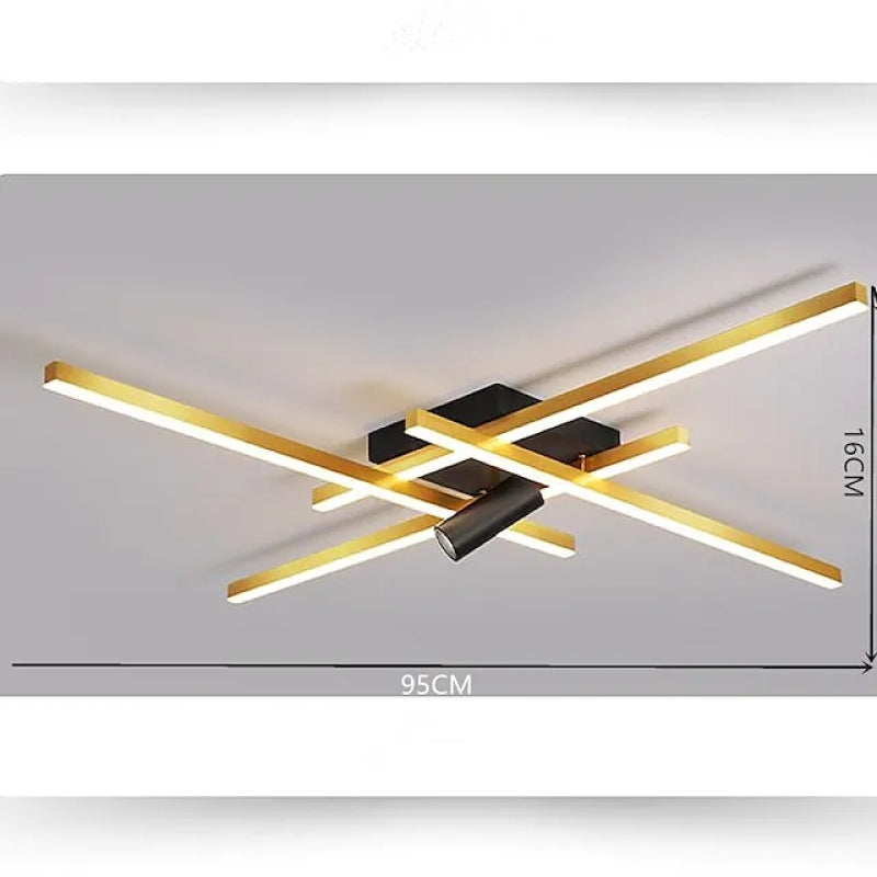 Metal Geometrisk formet dæmpbar LED-loftslampe med spotlys Loftlampe