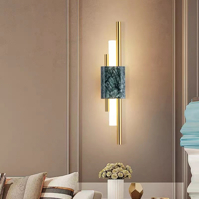 Nordic Marble Bedside Wall Lamps Indoor Wall Scone for Bedroom, Living Room 