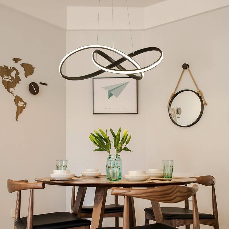 Nordic clover ring LED Modern Chandeliers 