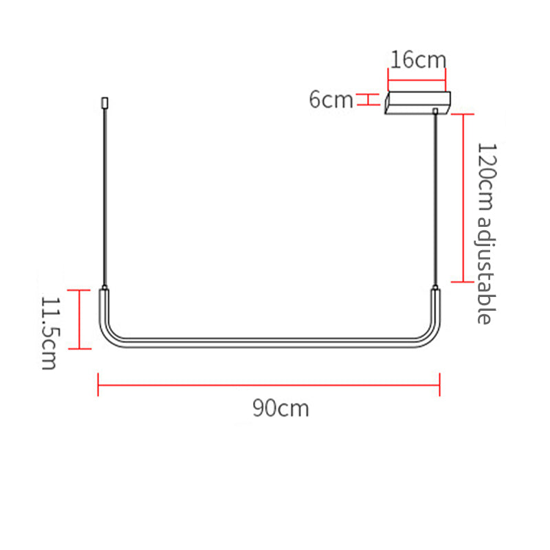 Minimalist LED-foring pendellampe bordlampe - Las Sola-DK