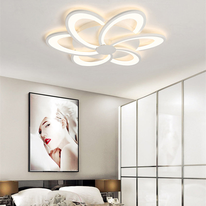 Simple Modern Flower Shaped Ceiling Lamp Living Room Bedroom 