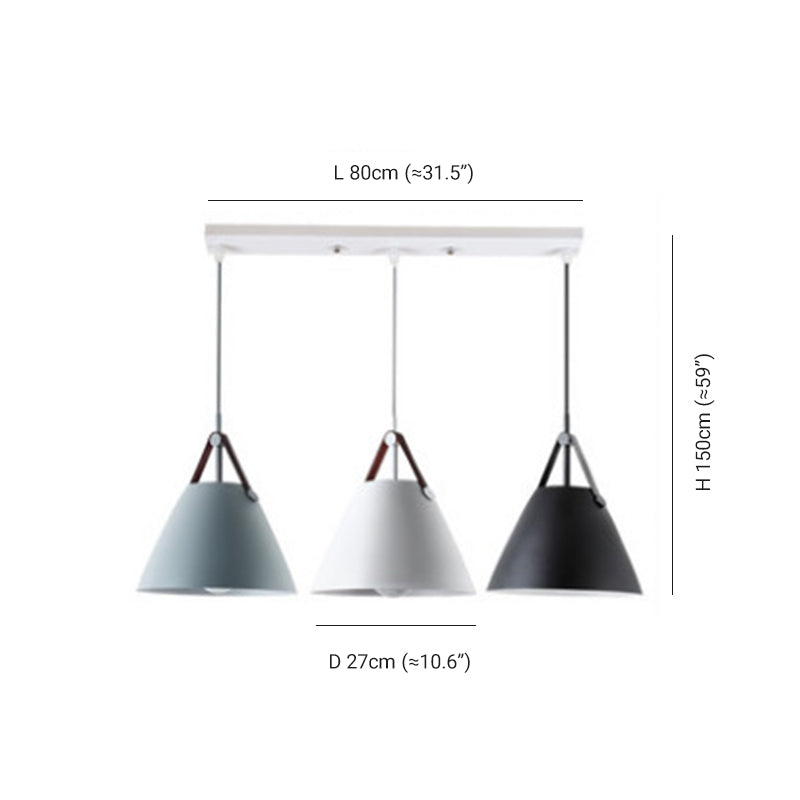 Carins Pendant Lamp Cluster, 3 Colours, Living Room/Bedroom 