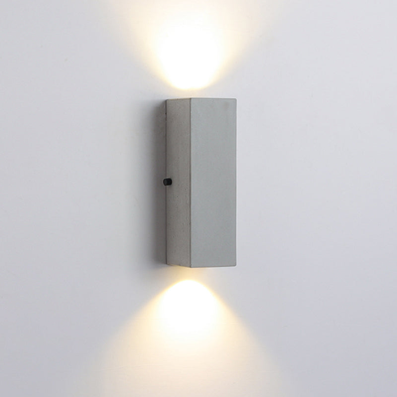 Zaid Outdoor Wall Lamp in Cement, 2 Styles
