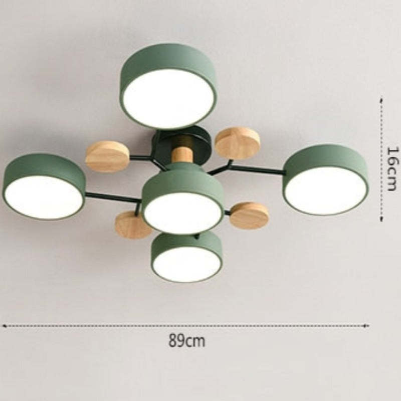 Modern Rund LED-Loftslampe til Stue & Soveværelse - Las Sola-DK