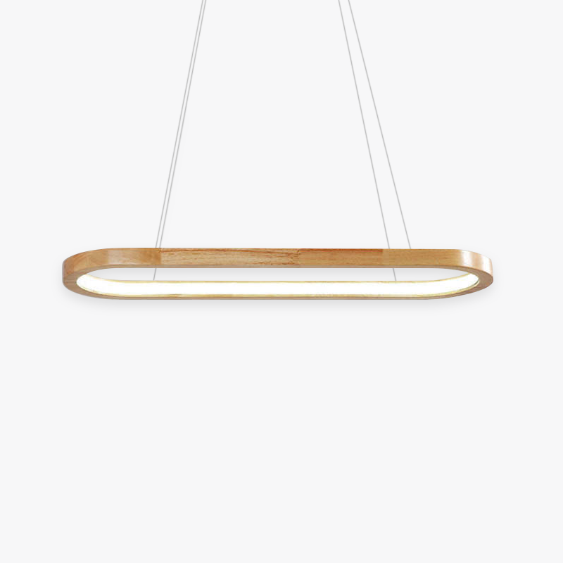 Ozawa Modern Oval Wooden Pendant Lamp, 60CM/90CM 