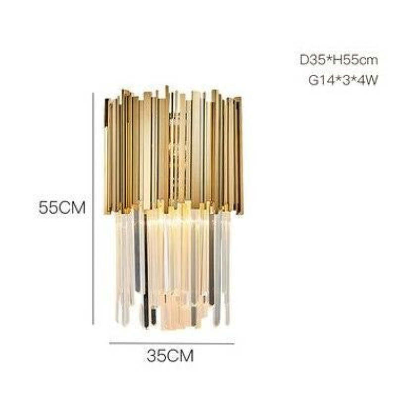 Light Luxury crystal Chandeliers Atmosphere Lsekrone Lamp 