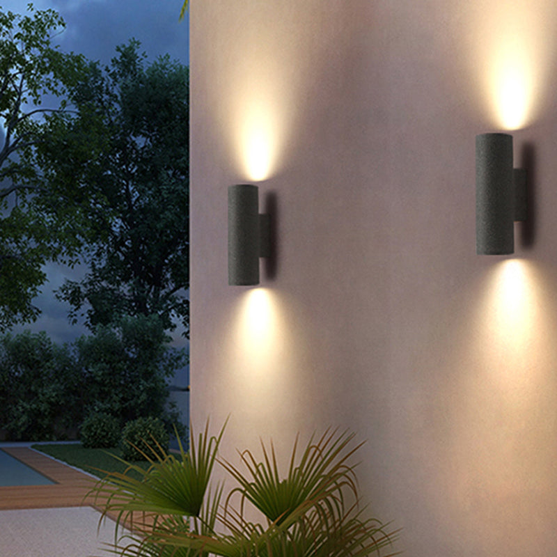 Zaid Cement Outdoor Wall Lamp Double-headed