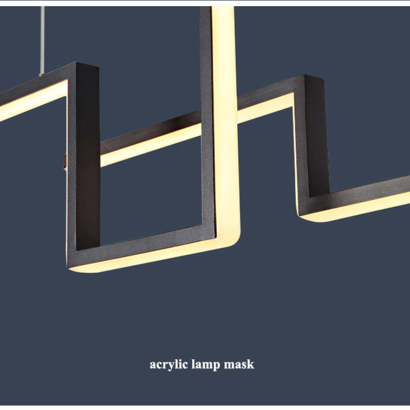 Bouvet Nordic Linear Enkel Sort Pendellampe med LED - Las Sola-DK