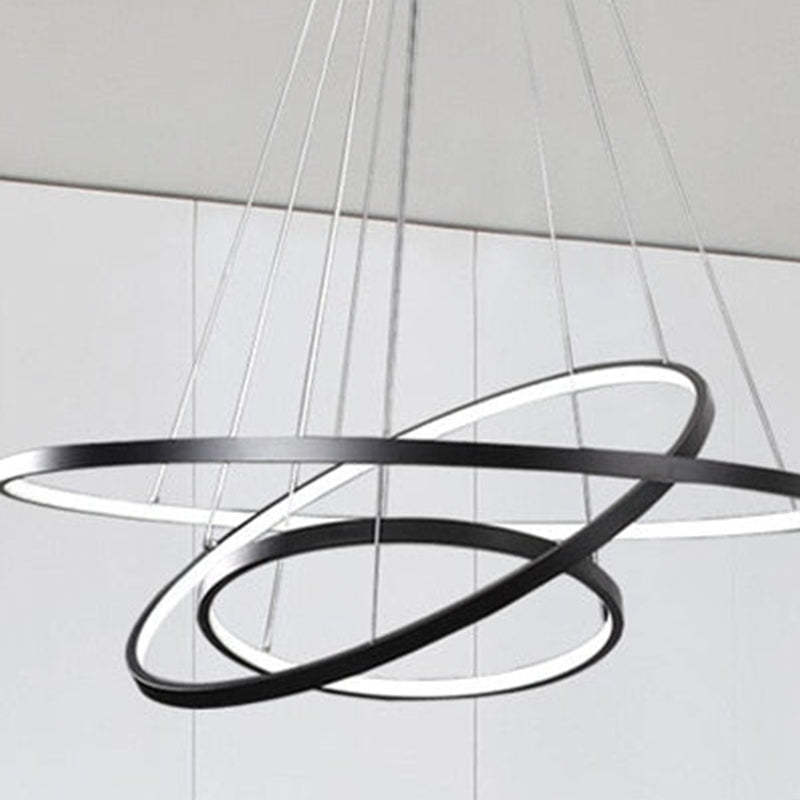 Modern LED Ring Pendant Lamp Hanging Lamp Remote Control 