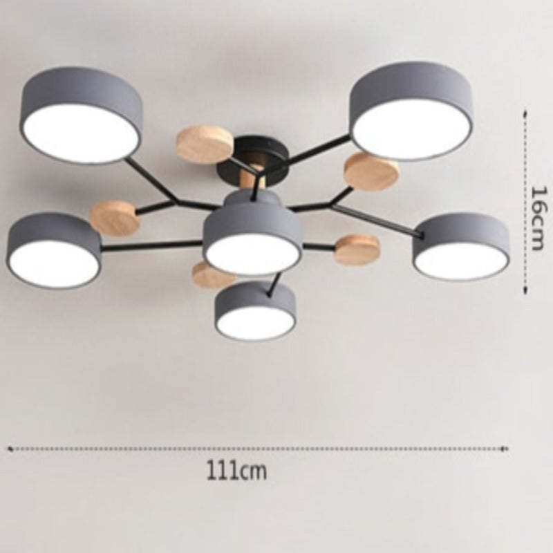 Modern Rund LED-Loftslampe til Stue & Soveværelse - Las Sola-DK