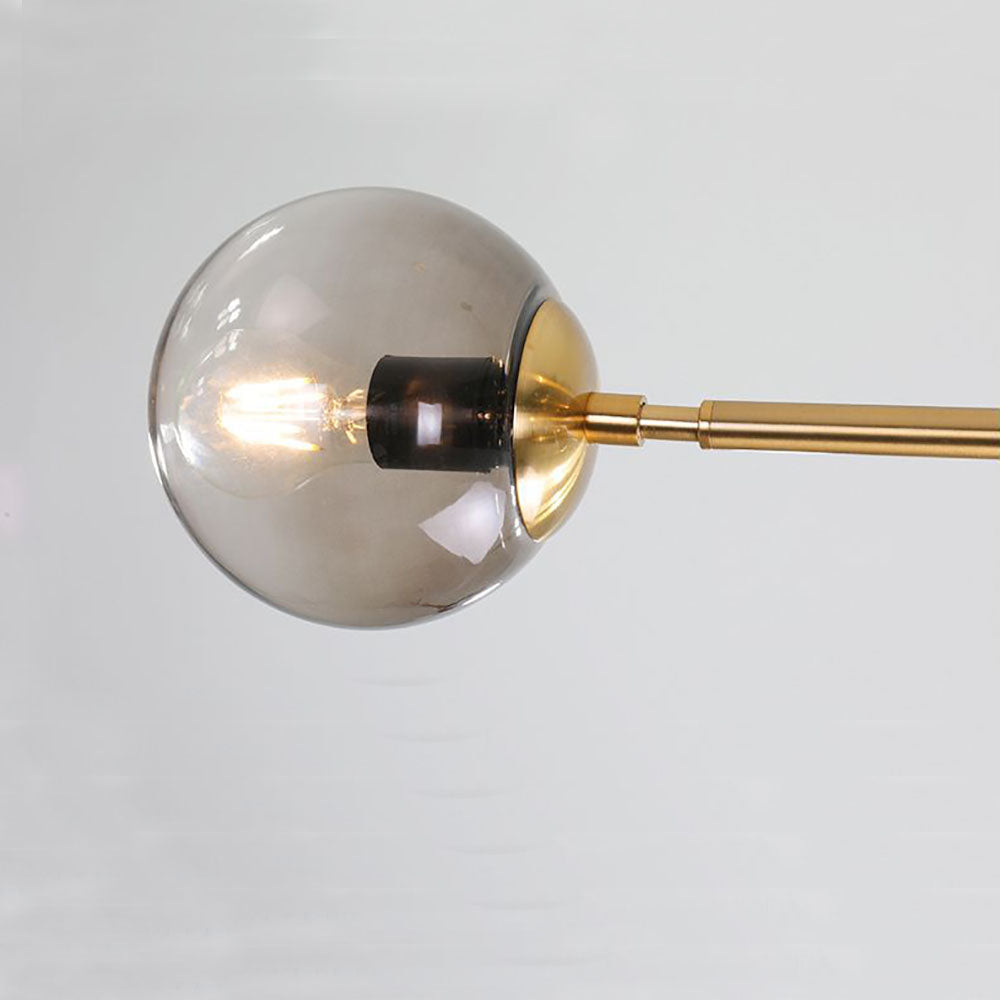 Valentina Modern Bubble Metal/Glass Pendant Lamp, Gold