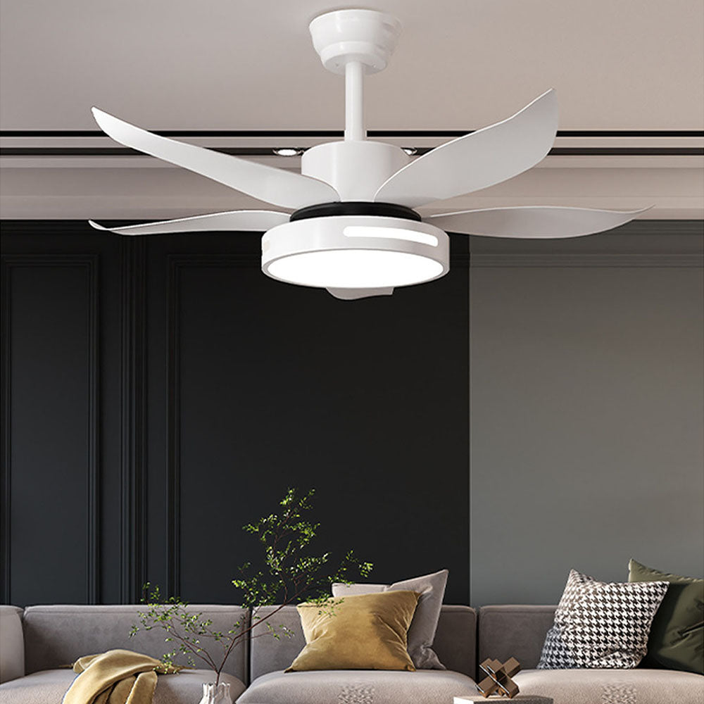 Haydn 5-Blade Basic Ceiling Fan Thick Light, Metal & ABS, DIA132CM
