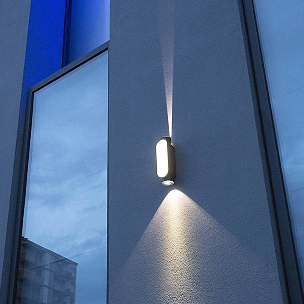 Pena Minimalist Outdoor Wall Lamp, L 18/28CM 