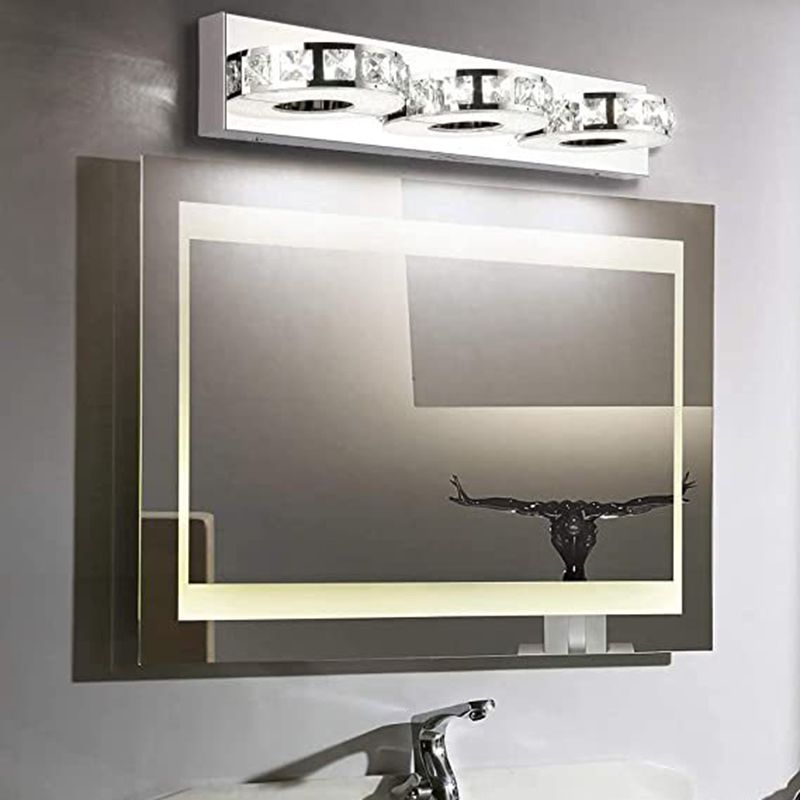 Kristy Mirror Front Mirror Lamp for Bathroom, 3/4 Heads 