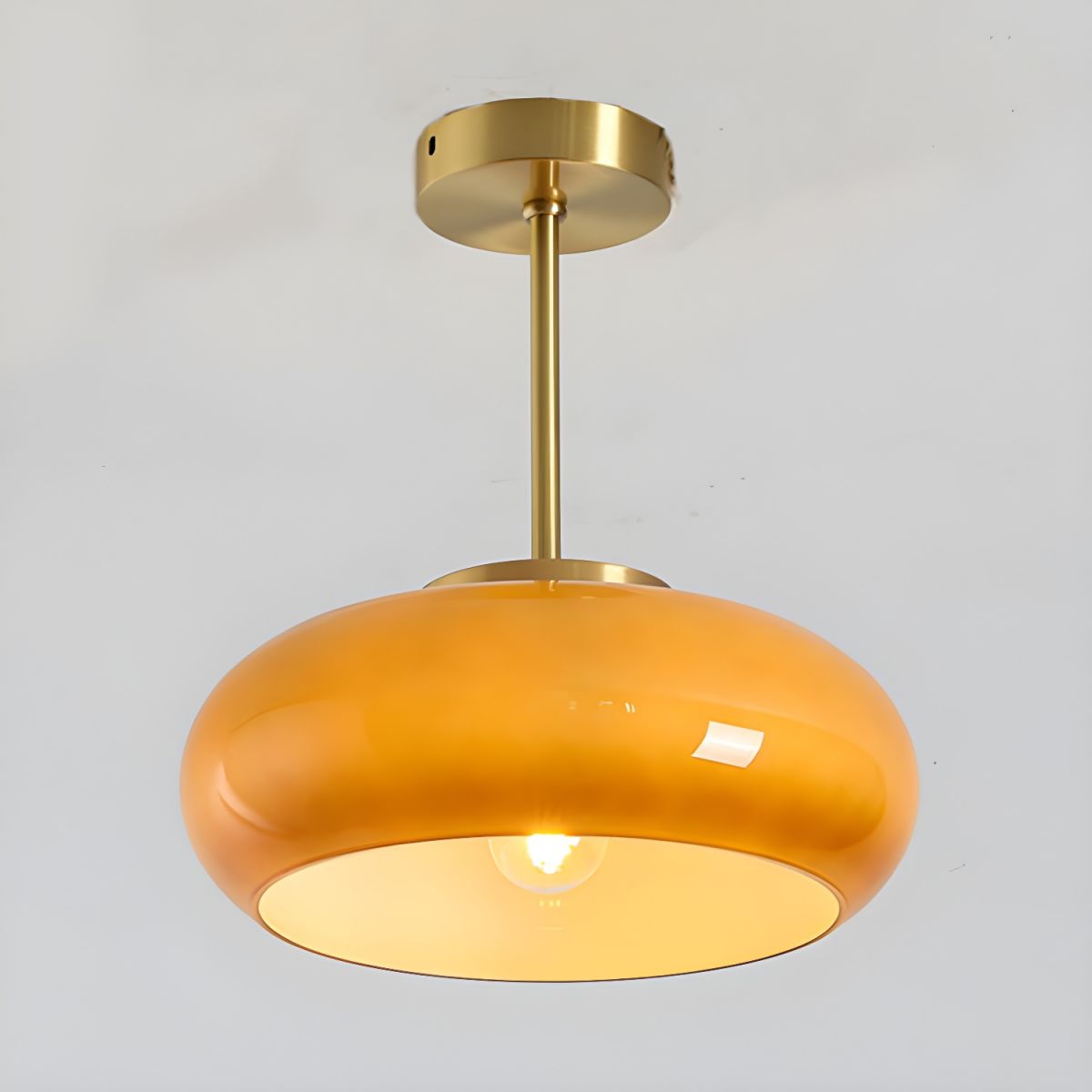 Sanna Moderne Semi Loftlampe, Rund