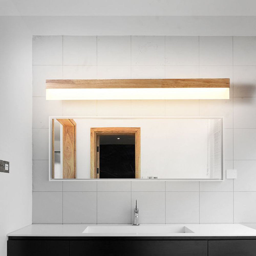 Ozawa Modern Rektangulær/Bue Form Træ/Metal Væglampe