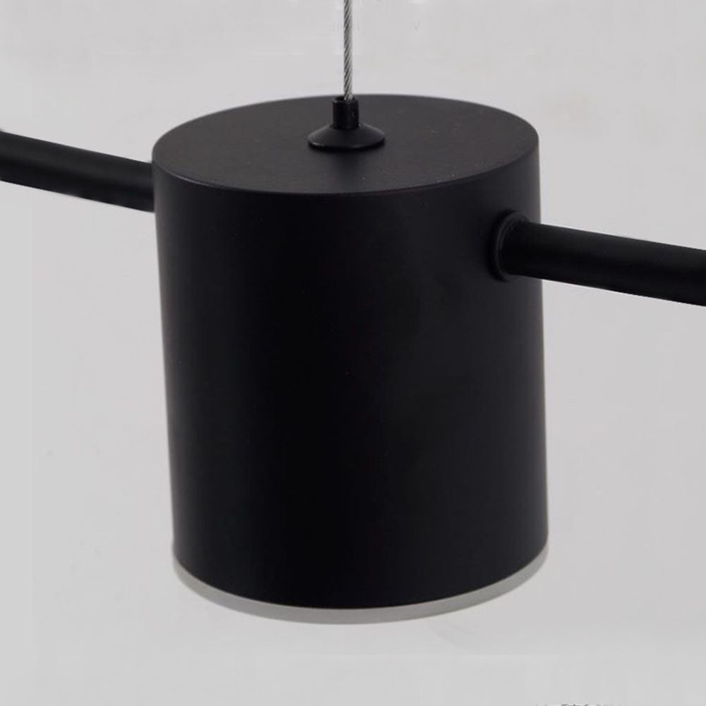 Weiss Minimalist Multi Metal Pendant Lamp, Black/Gold