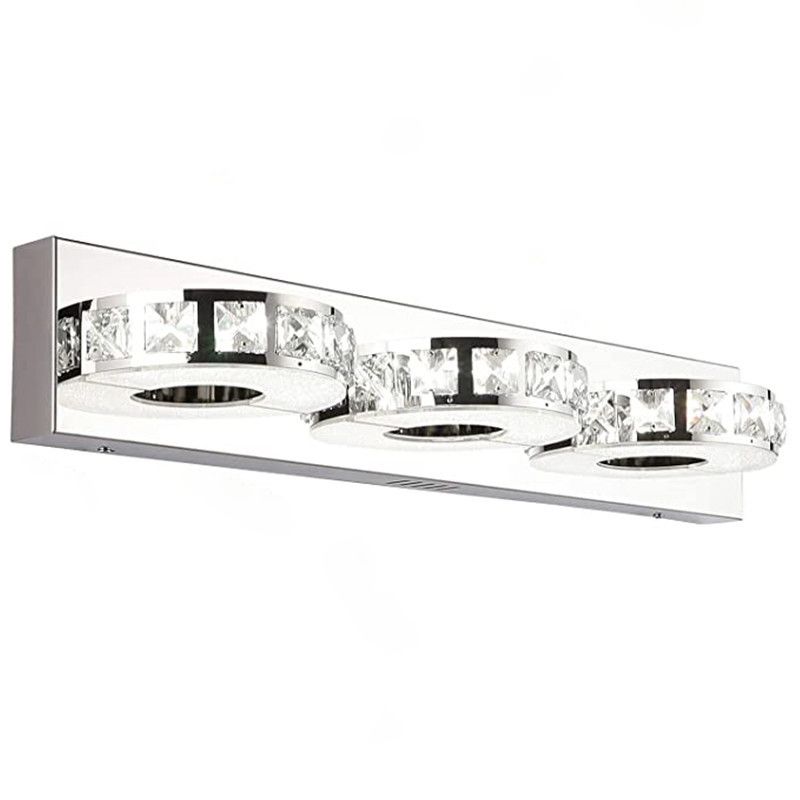 Kristy Mirror Front Mirror Lamp for Bathroom, 3/4 Heads 