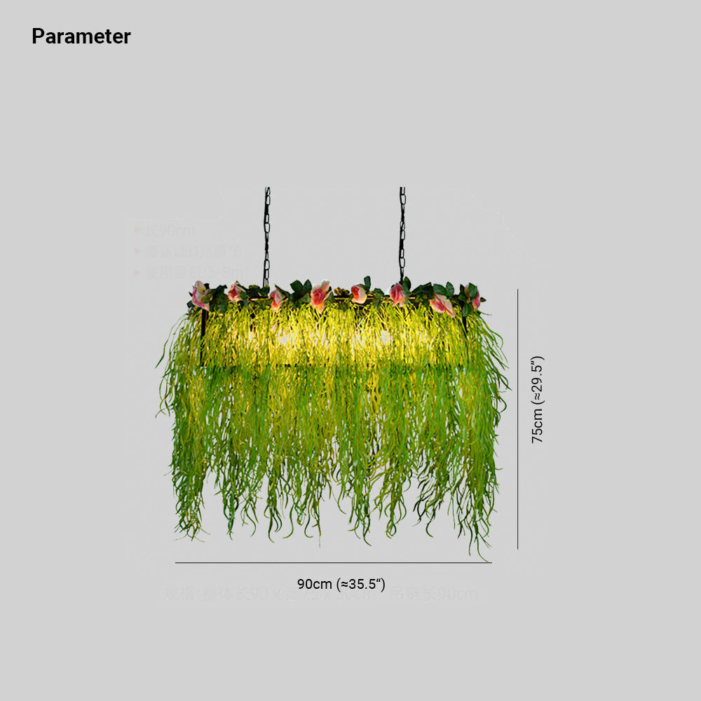 Nest Plantedekoration Pendellampe, L 65CM/L90CM - Las Sola-DK