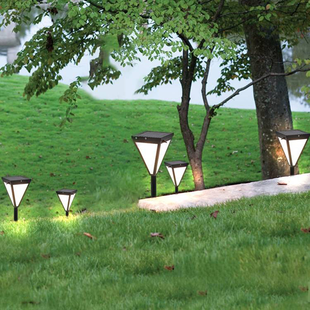 Orr Solar Outdoor Path Light, Aluminum &amp; Glass 