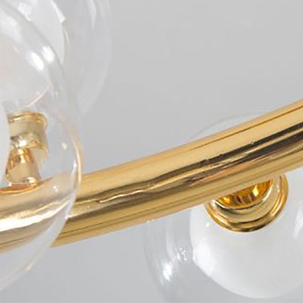 Valentina Modern Gold Bubble Pendant Lamp, Metal &amp; Glass