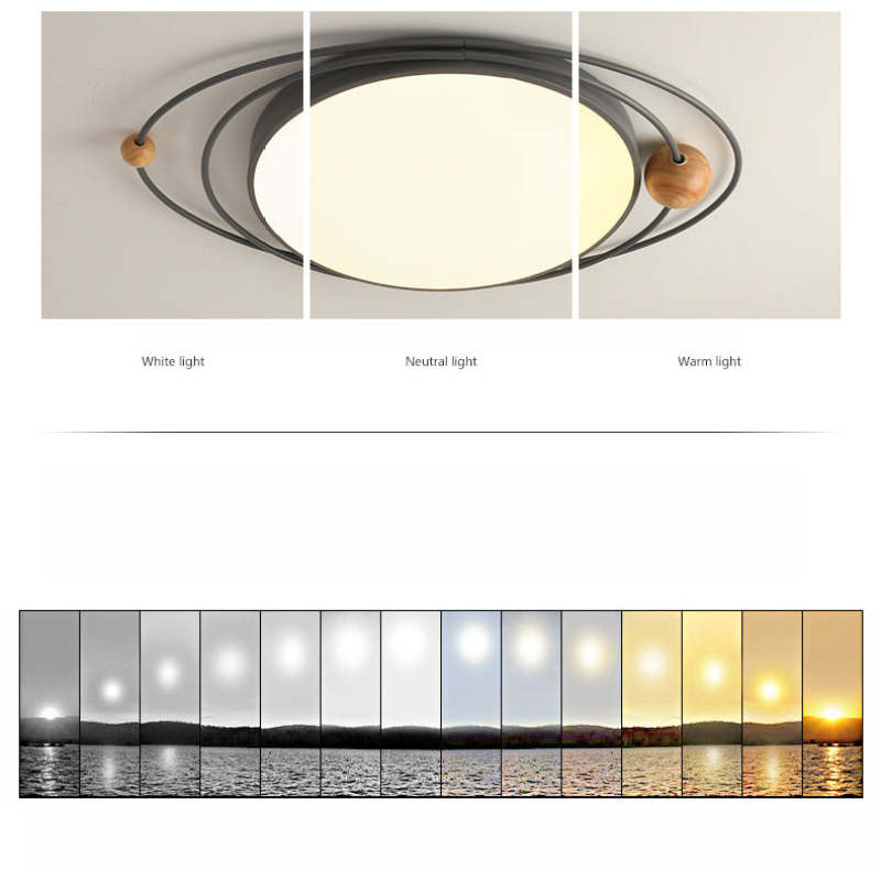 Quinn Galaxy Ceiling lamp, Metal &amp; Acrylic, Metal &amp; Wood