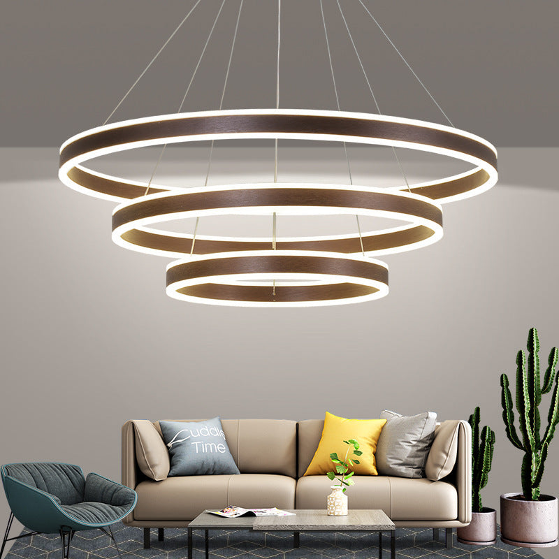 Modern minimalist LED circle Chandeliers