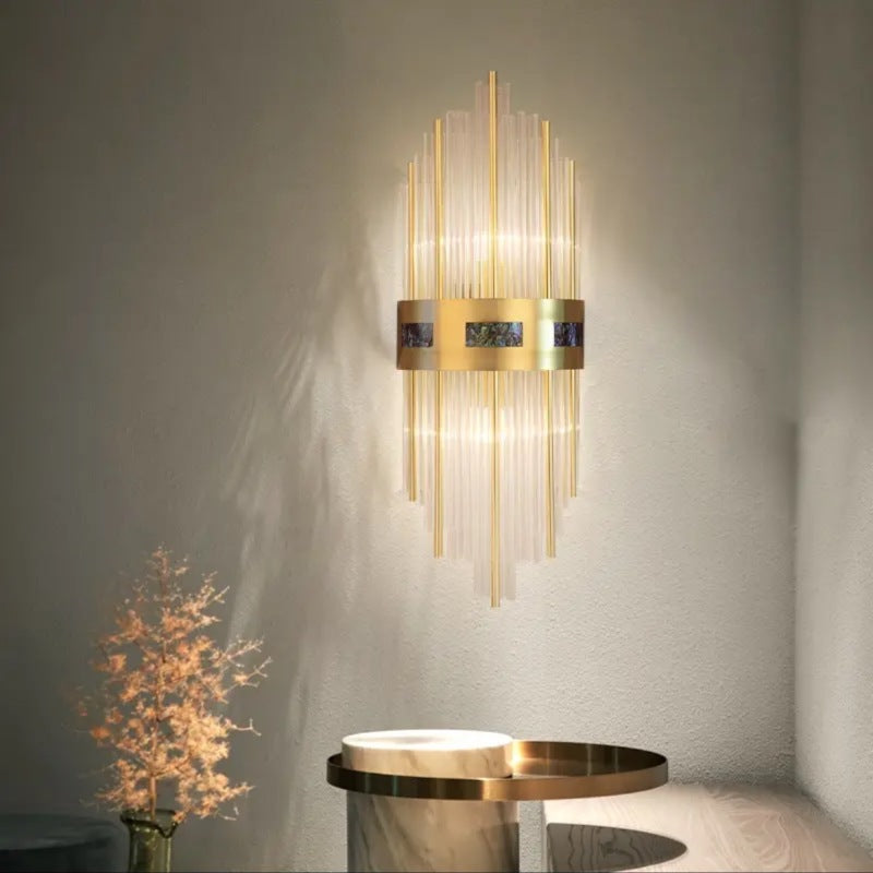 Crystal Væglampe Sengekant Lampe, 8CM