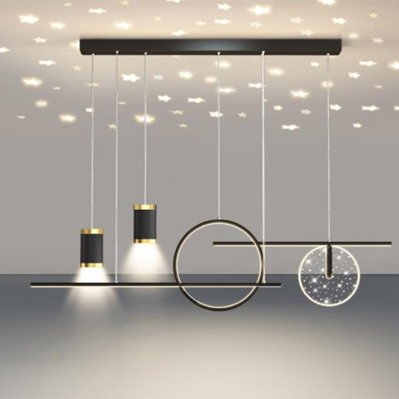 Madina Pendant lamp Starry, Metal, Living room/Dining room 