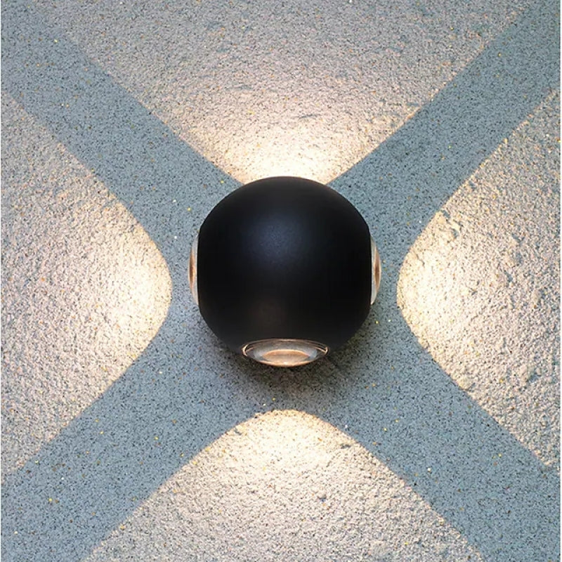 Cirkulær LED Udendørs Væglampe