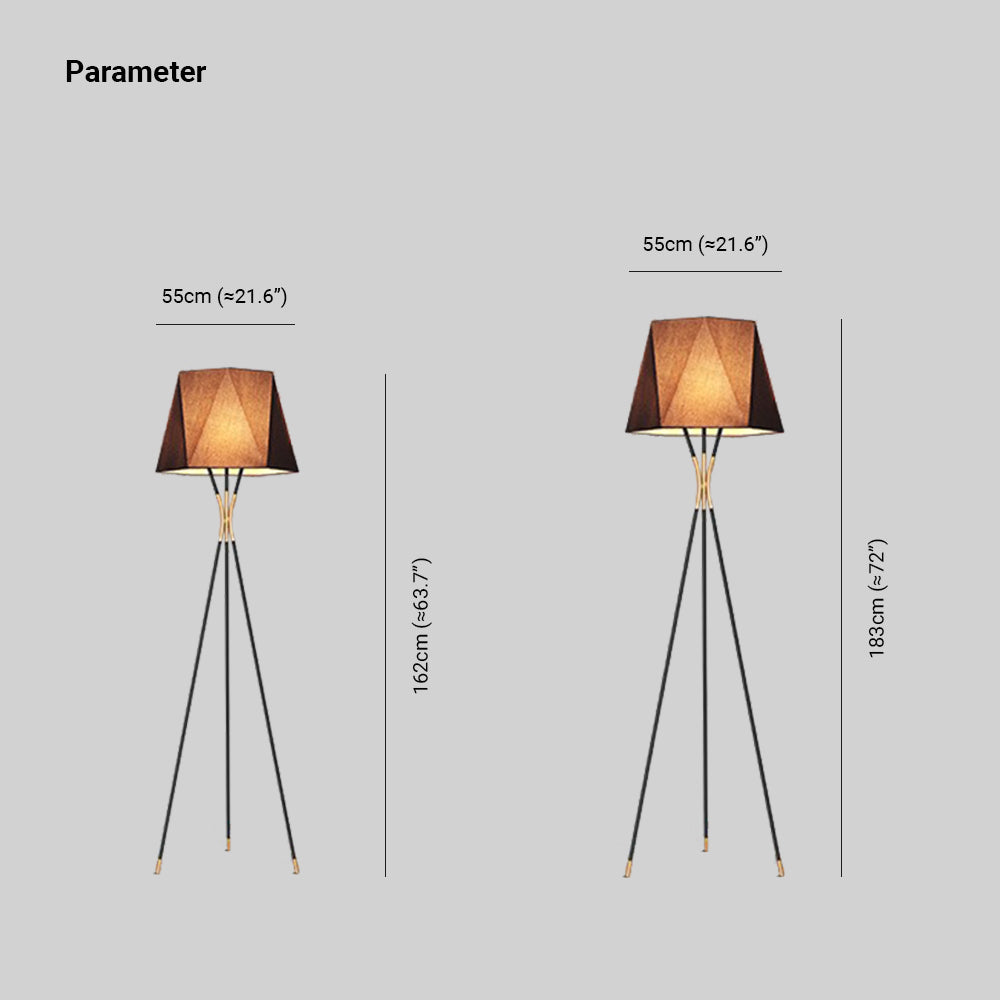 Salgado Minimalistisk Stativ Gulvlampe