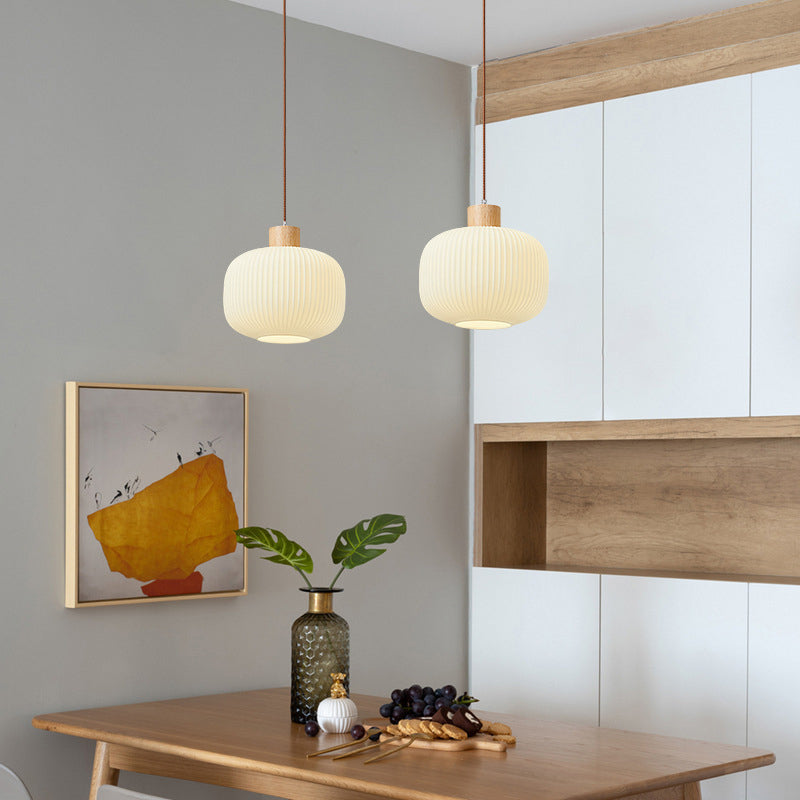 Ozawa Pendant Lamp, 2 Style, Wood&amp;Glass, Living Room/Bedroom